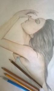 woman drawing